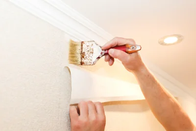 Pose de papier peint à Bizanet — revêtements muraux et toiles de verre